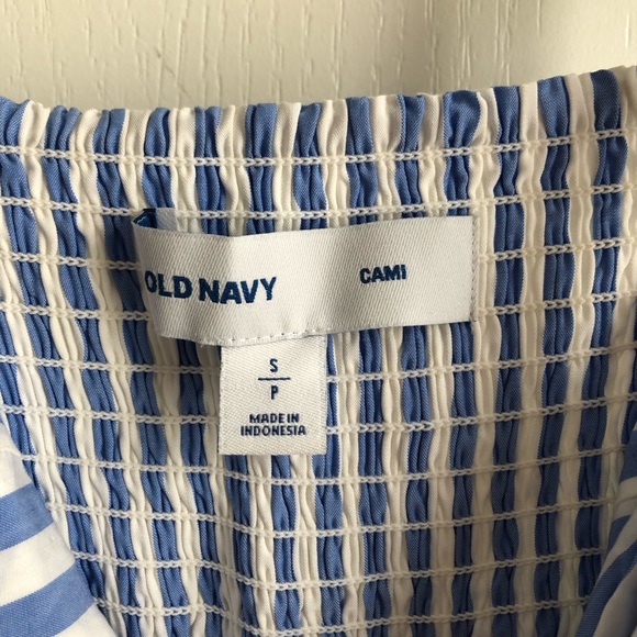 Blue and White Stripes Mini Dress - Picture 4 of 4